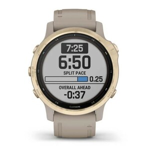 Garmin Fenix 6s Pro Solar золотистый с песочным ремешком, фото 3
