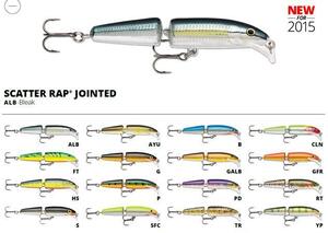 Воблер плавающий RAPALA Scatter Rap Jointed SCRJ09-ALB (1,5м-2,1м, 9 см 7 г), фото 2