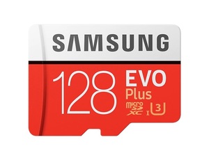 Карта памяти Samsung microSDXC EVO Plus 128Gb U3 90-100MBs, фото 1