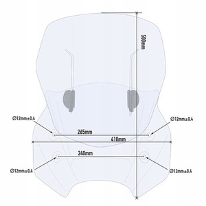 Стекло ветровое Suzuki DL1000 V-Strom (14-18) Givi White (AF3105), фото 2