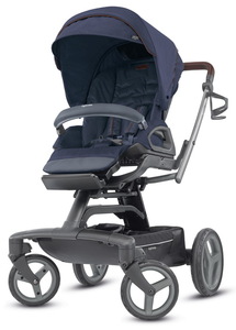 Коляска Inglesina Quad System 4 в 1 на шасси Quad Titanium Black Coffee, Oxford Blue, фото 1