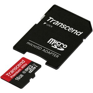 Карта памяти MicroSDHC 16GB Transcend Class10 Premium 400x, фото 2