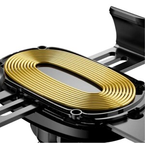 Держатель с беспроводной зарядкой Baseus Wireless Charger Gravity Car Mount Black, фото 5