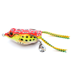 Лягушка-незацепляйка Namazu FROG с лепестком, 65 мм, 18 г, цвет 09, крючок-двойник YR Hooks (BN) #3/, фото 2