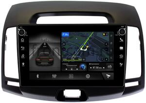 Штатная магнитола LeTrun 7803-9077 для Hyundai Elantra IV (HD) 2006-2011 (темно-серая) Android 10 (4G-SIM, 4/64, DSP, IPS) c крутилками c оптическим выходом, фото 1