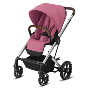 Коляска прогулочная Cybex Balios S Lux BLK Magnolia Pink с дождевиком, фото 1