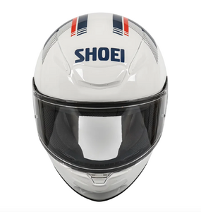 Мотошлем NXR 2 MM93 RETRO SHOEI (бело-сине-красный глянцевый, TC-10, S), фото 4