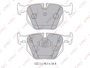 Колодки тормозные задние LYNXauto BD-1426. Для: BMW 7(E65-67) 3.0D-4.0 02>, фото 1