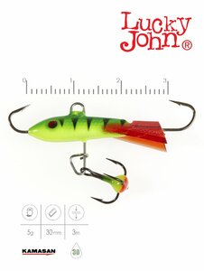 Балансир Lucky John CLASSIC 3 с тр. 30мм/36RT блистер, фото 3