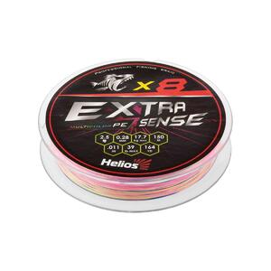 Шнур Extrasense X8 PE Multicolor 150m 2.5/39LB 0.28mm (HS-ES-X8-2.5/39LB) Helios, фото 1