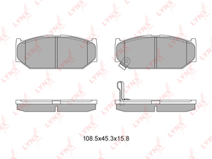 Колодки тормозные передние LYNXauto BD-7303. Для: SUZUKI Swift III-IV 1.2-1.6 06>, фото 1