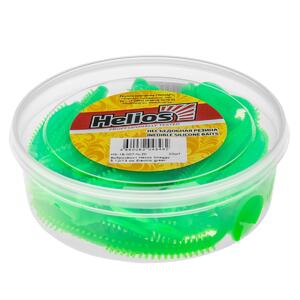 Виброхвост несъедоб. Shaggy 5,12/13 см Electric green 20шт. (HS-18-007-N-20) Helios, фото 2