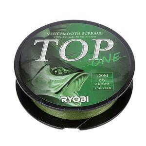 Шнур TOP PE4X-120M 0.3/d-0.092mm Dark green Ryobi, фото 6