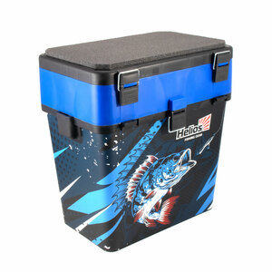 Ящик для зимней рыбалки Helios ICE FISHING PERCH, 19 л, синий, фото 3