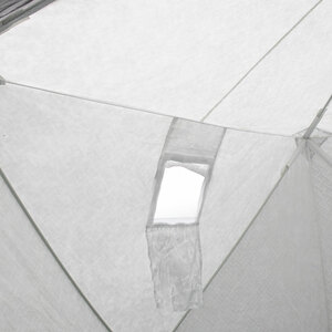 Палатка зимняя СЛЕДОПЫТ Premium 5 стен, 2,8х2,9м, h-2,05м, S по полу 5,6кв.м, 3 слоя, цвет Arctic Camo/Серый, фото 10