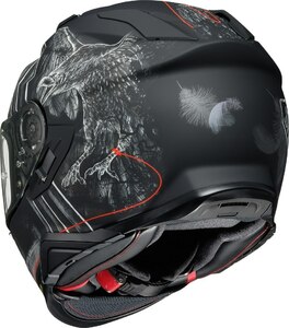 Мотошлем GT-Air 2 UBIQUITY SHOEI (черно-бело-золотой матовый, TC-9, M), фото 2