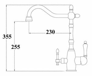 Смеситель для кухни ZORG Sanitary 312 YF 33 чёрный, фото 2