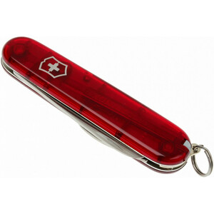 Нож My First Victorinox, 84 мм, 9 функций, полупрозрачный красный, фото 4