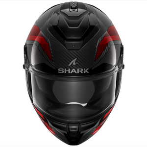 Шлем Shark SPARTAN GT PRO RITMO CARBON Black/Red/Chrome глянцевый S, фото 3