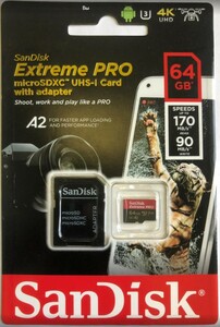 Карта памяти SanDisk Extreme Pro MicroSDXC 64Gb UHS-I, фото 1