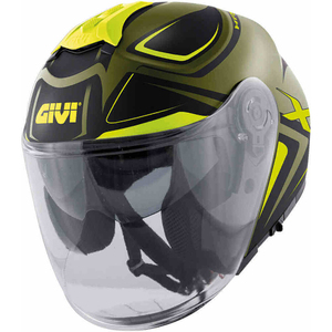 Мотошлем GIVI PLANET HYPER X22 (HPS X22) (серо-черно-желтый матовый, 61/XL), фото 1