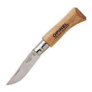 Нож Opinel №2, нержавеющая сталь, рукоять из бука, фото 1