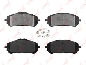 Колодки тормозные передние LYNXauto BD-6114. Для PEUGEOT 308 II 1.2T-2.0D 13>, фото 1