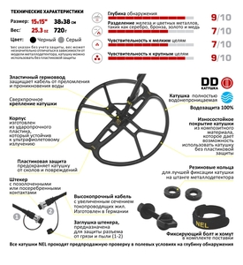 Катушка NEL Attack для Fisher F5, Gold Bug, F11/22/44, фото 3