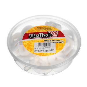 Твистер несъедоб. Credo Double Tail 2,95"/7,5 см White 20шт. (HS-12-001-N-20) Helios, фото 3