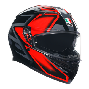 Шлем AGV K3 E2206 MPLK Compound Black/Red глянцевый XL, фото 1