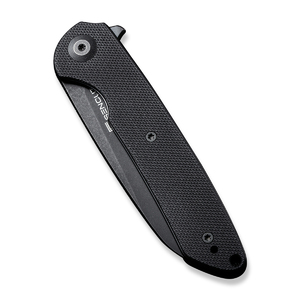 Складной нож SENCUT Kyril 9Cr18MoV Steel Black Stonewashed Handle G10 Black, фото 5