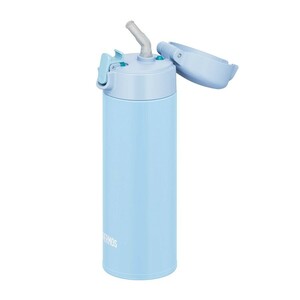 Термокружка Thermos FJM-350 LB с трубочкой 0.35л (голубая), фото 3