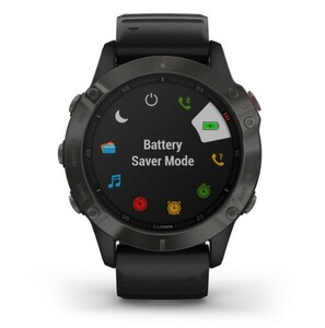 Умные часы Garmin Fenix 6 Sapphire серый DLC с черным ремешком, фото 7