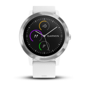 Garmin Vivoactive 3 серебристые с белым ремешком, фото 2