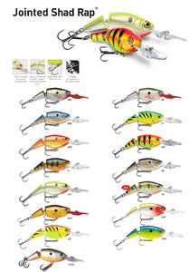 Воблер суспендер Rapala Jointed Shad Rap JSR04-PRT (1,2м-1,8м, 4 см 5 гр), фото 2