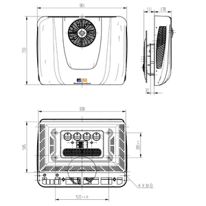 Кондиционер MobileComfort MC3024T, накрышный электрический моноблок 3кВт, 24V, фото 5