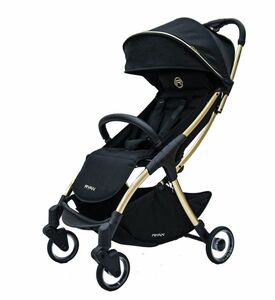 Коляска прогулочная RYAN PRIME Light Auto Royal Black GOLD Special Edition, фото 1