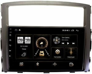 Штатная магнитола Mitsubishi Pajero IV 2006-2021 для авто с Rockford LeTrun 3792-9070 на Android 10 (4/64, DSP, QLed) С оптическим выходом, фото 1