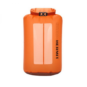 Гермомешок с окном, ультралёгкий Green-Hermit Visual Dry Sack SUNGLOW ORANGE/6L/35г/18х7х40см, OD100626, фото 1