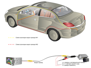 CCD штатная камера заднего вида с динамической разметкой AVEL Electronics AVS326CPR (#010) для CADILLAC CTS II/ SRX II/ CHEVROLET AVEO II (2012-...) / CRUZE HATCHBACK, фото 5