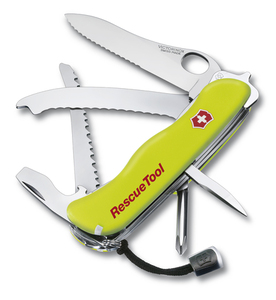 Нож Victorinox Rescue Tool One Hand, 111 мм, 14 функций, желтый, фото 1