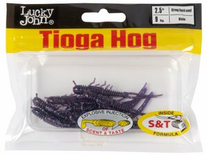 Виброхвосты съедоб. искусст. LJ Pro Series TIOGA HOG 2.5in (06.35)/S63 9шт., фото 4