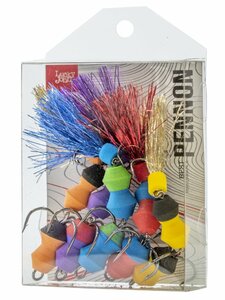 Приманки джиг. LJ PENNON TIPSYWORM MIX2 5шт., фото 2