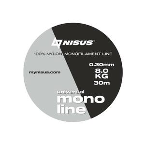 Леска MONOLINE Universal 0,30mm/30m Nylon Transparent (N-MU-030-30) Nisus (0), фото 2