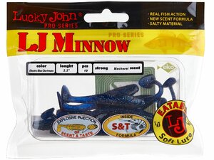 Виброхвосты съедоб. искусст. LJ Pro Series MINNOW 2.2in (05.60)/T52 10шт., фото 3