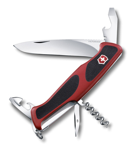 Нож Victorinox RangerGrip 68, 130 мм, 11 функций, красный с черным, фото 1