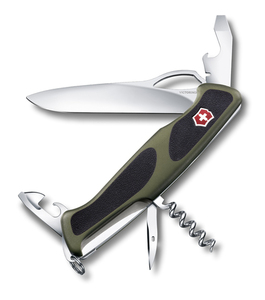 Нож Victorinox RangerGrip 61, 130 мм, 11 функций, зеленый, фото 1