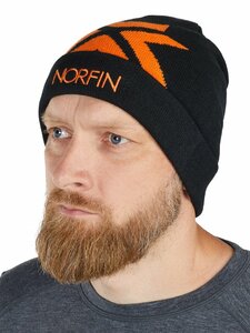 Шапка Norfin NORTHEN STAR OR(черный-оранжевый р.XL), фото 4