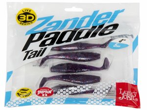 Виброхвосты LJ 3D Series Zander Paddle Tail 4.0in (10.00)/Z10 5шт., фото 4