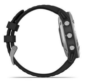 Garmin Fenix 6 серебристый с черным ремешком, фото 5